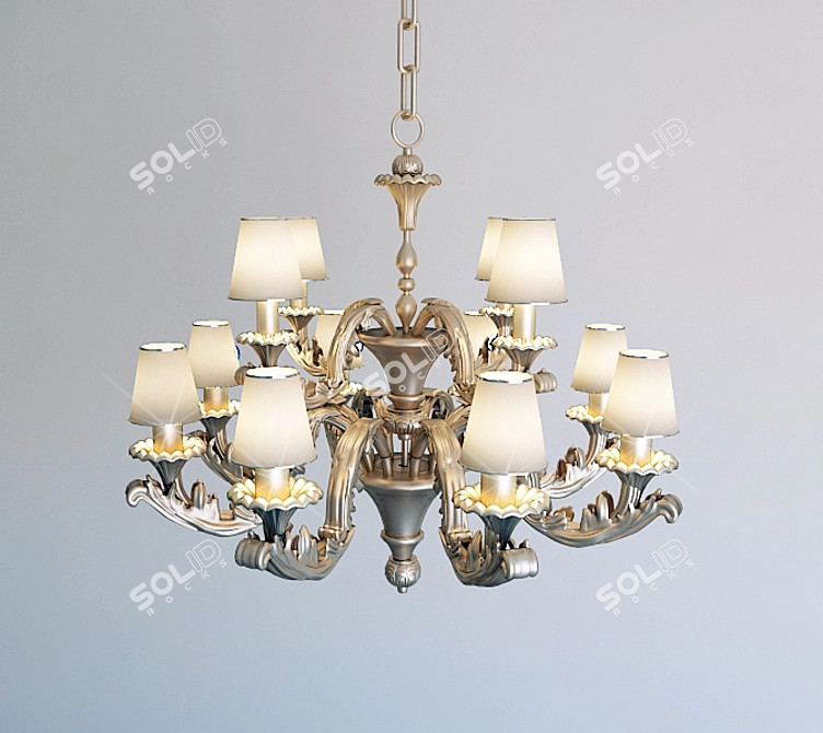 Elegant Silvano Grifoni Chair 3D model image 1