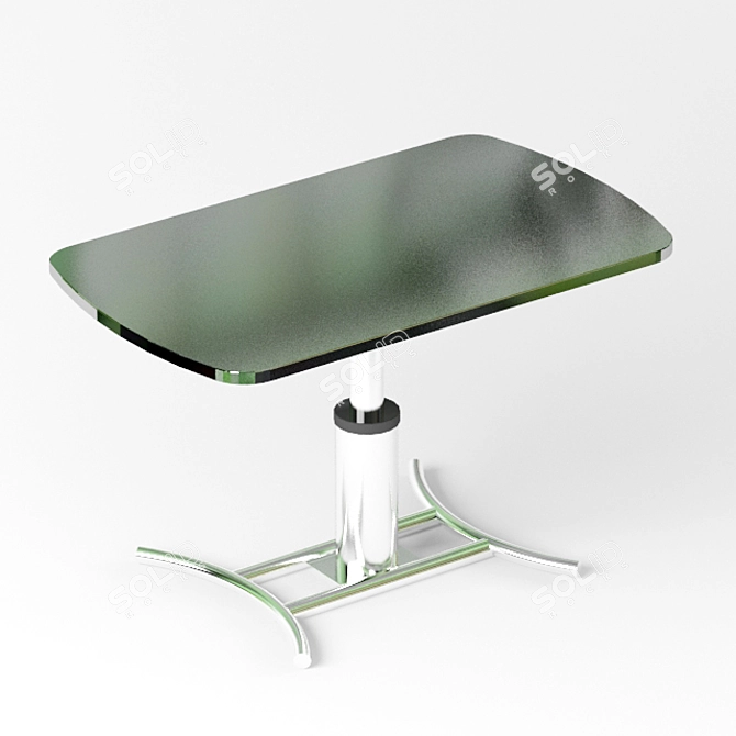 Modern Stone-Top Table 3D model image 1