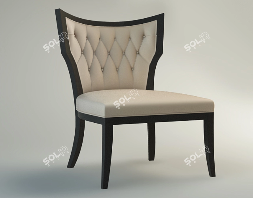 Elegant Opera Cleopatra Sofa Set 3D model image 1