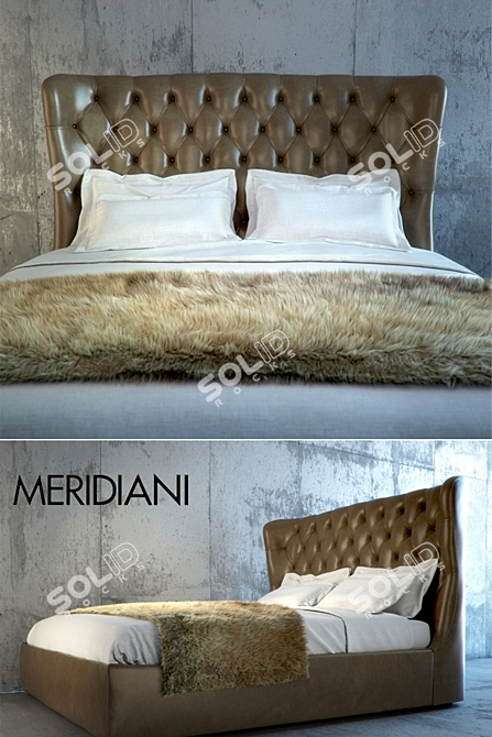 Meridiani Loren: Stylish Comfort for Your Bedroom 3D model image 1