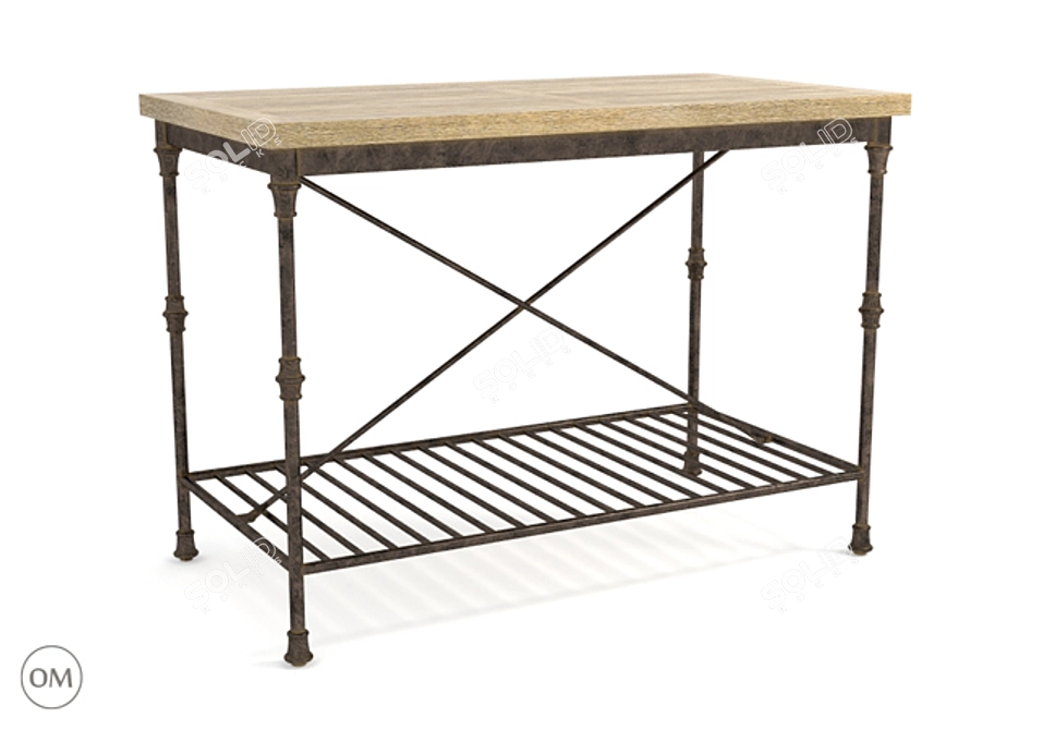 Elegant Luzern Bar Table - Perfect for Your Home 3D model image 1