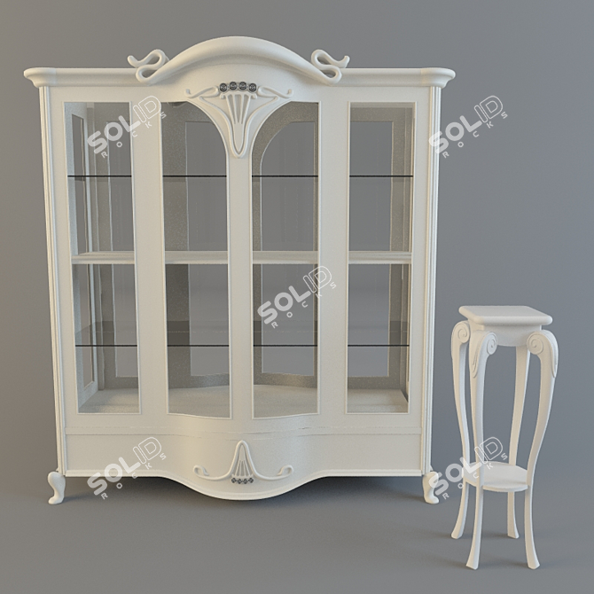 Title: Craftsman Showcase Stand (China) 3D model image 1