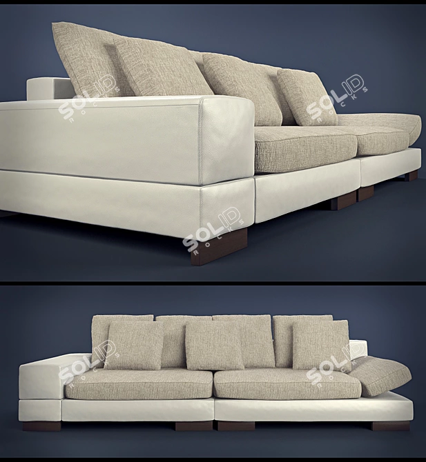 Tokio Modern Sleeper Sofa 3D model image 1