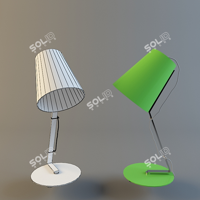 Massive E14 60W Pendant Light 3D model image 1