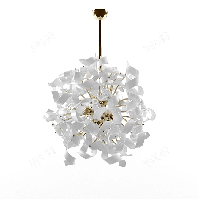 Title: Modern Crystal Chandelier 3D model image 1