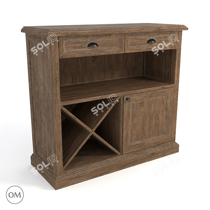 Curations Lansing Small Cabinet 3D model image 1