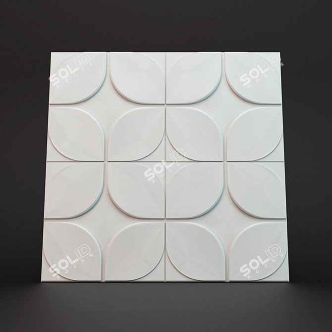 Modern 3D Wall Panel "Artpole 3D model image 1