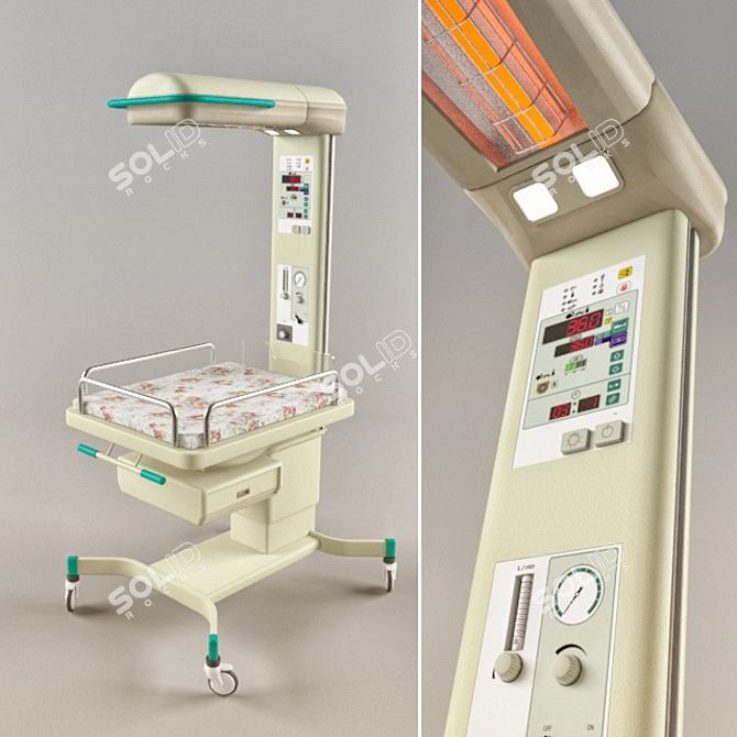 Infant Warmer V-505 - Optimal Care for Newborns 3D model image 1