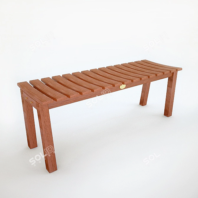 Calista Bench: Modern, Stylish, and Functional 3D model image 1