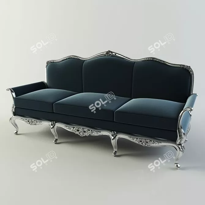  Elegant Italian Design Sofa 3D model image 1