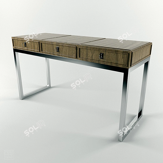 Minimalist Low-Polygon Table 3D model image 1