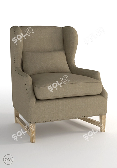 Graceful Comfort: Gracia Armchair 3D model image 1