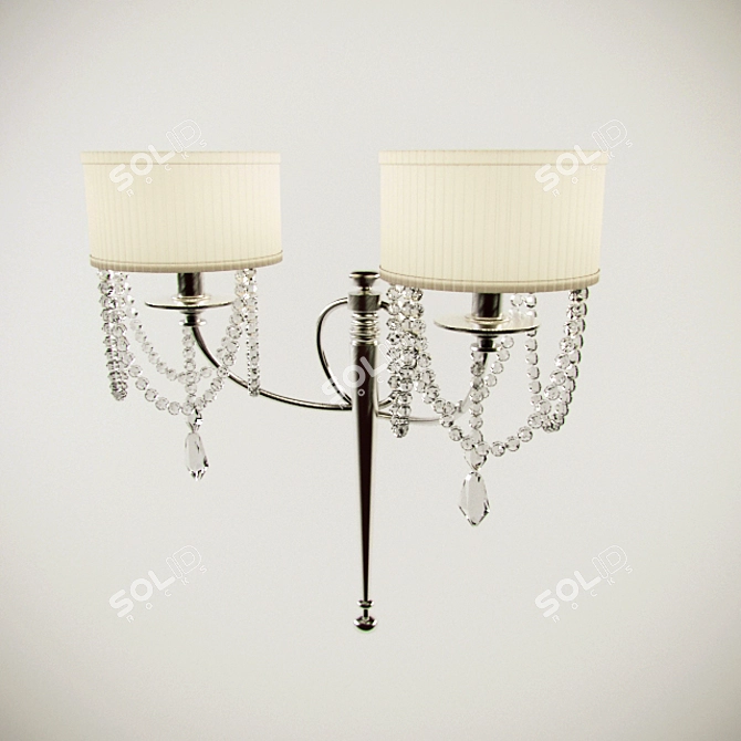 BAGA 1044 Wall Sconce: Art Deco Modern Design 3D model image 1