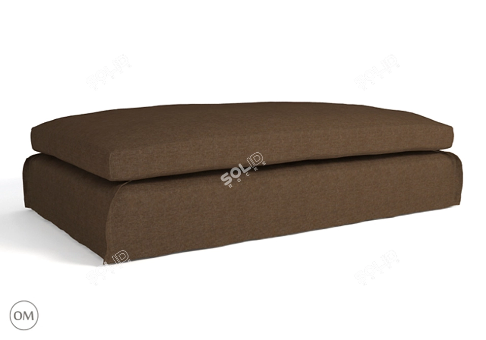  Leuven Large Coffee Ottoman: Stylish and Practical 3D model image 1
