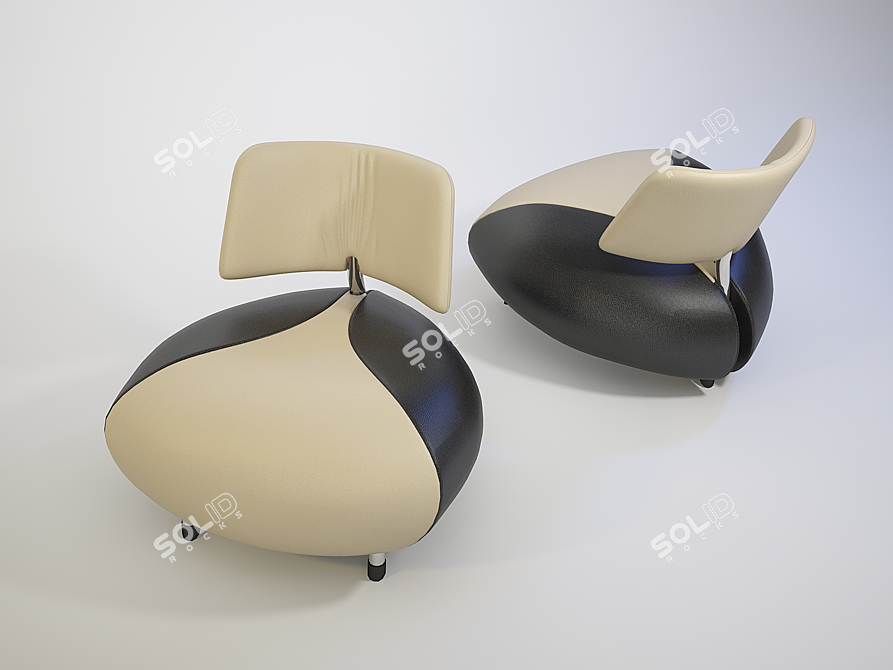 Luxury Leolux Pallone Chair 3D model image 1