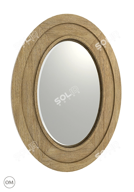 Elegant Olmetta Mirror with Unique Design 3D model image 1