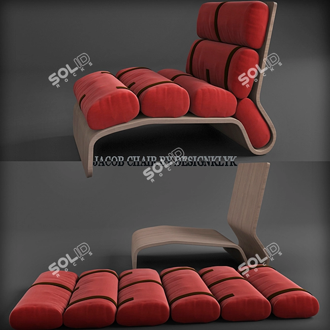 Elegant Jacob Chair: Perfect Comfort 3D model image 1