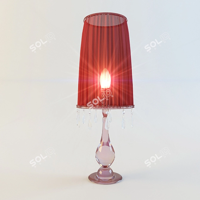 BEBY La Femme 7700L01 - Elegant Red Table Lamp 3D model image 1