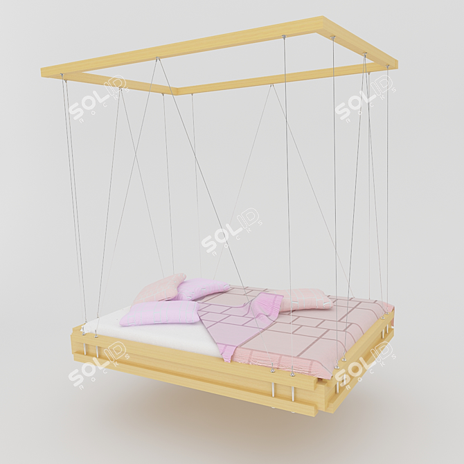 Suspended Dream Bed 3D model image 1