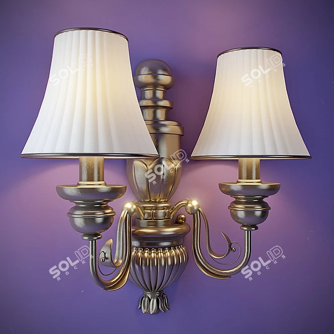 Classic Elegance: Ideal Lux Dora AP2 3D model image 1