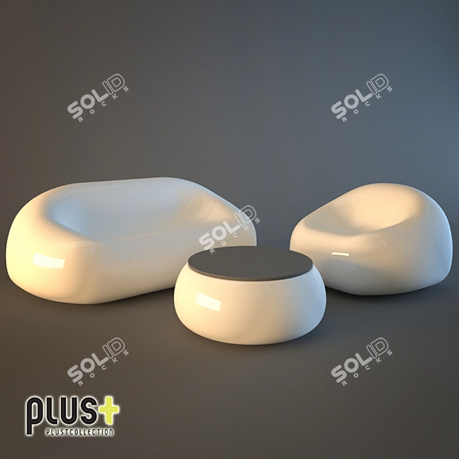 Gumball Plus Plustcollection: Stylish & Compact Furniture Set 3D model image 1