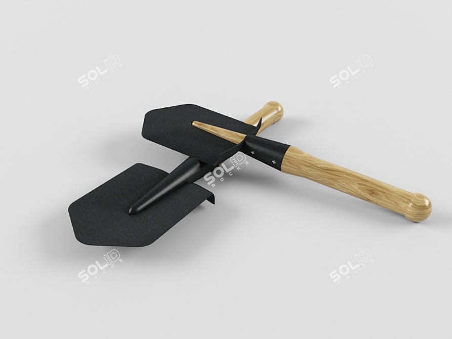 Sapper Shovel 3D model image 1