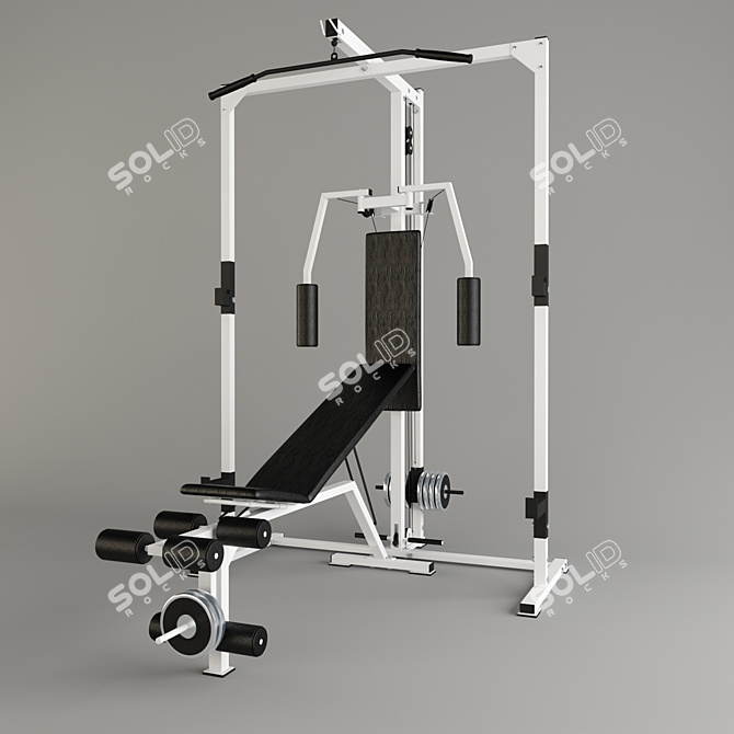 Ultimate Fitness Training Complex 3D model image 1