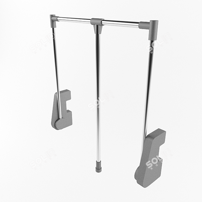 Space-Saving Closet Pantograph 3D model image 1