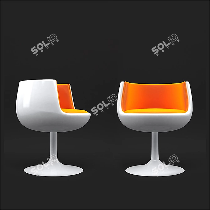 Glasses Chair: Quirky Seating Solution 3D model image 1