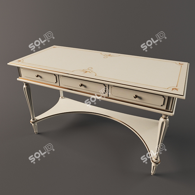 Elegant Tresor Vanity Table 3D model image 1