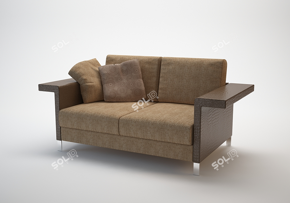 Elegant Formerin Sofa 3D model image 1