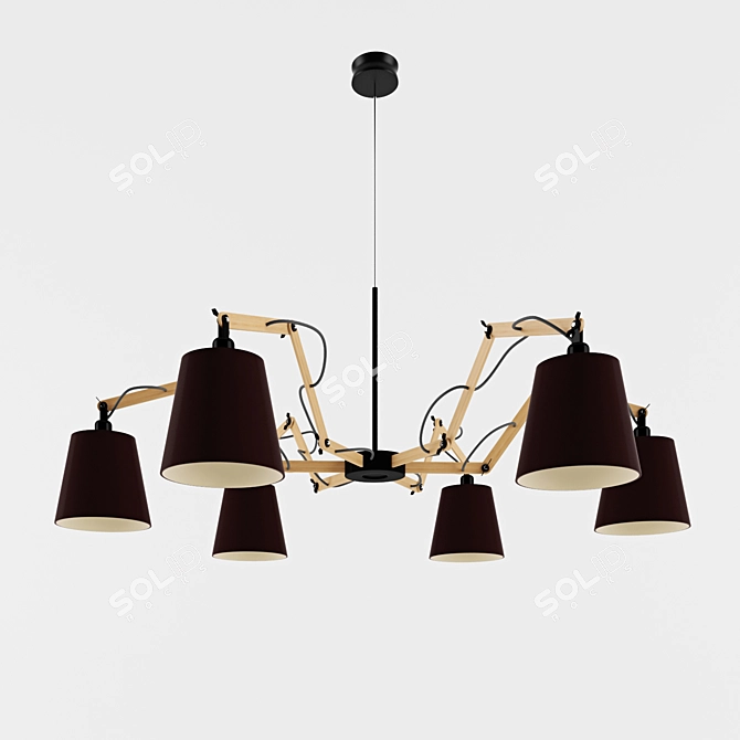 Elegant Aromas NA 777 Chandelier 3D model image 1