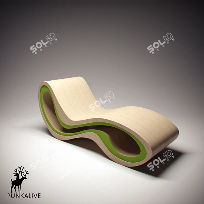 Punkalive Sun Lounger: The High Roller 3D model image 1