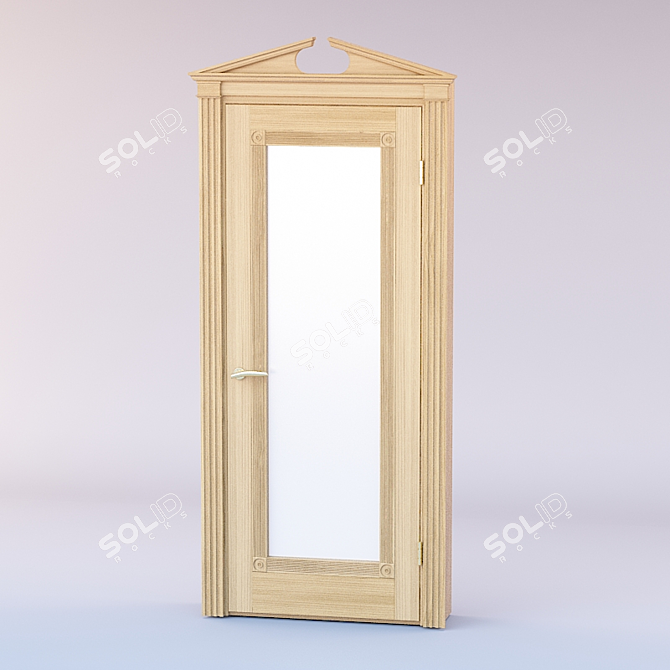 Elegant Vray Classic Door 3D model image 1
