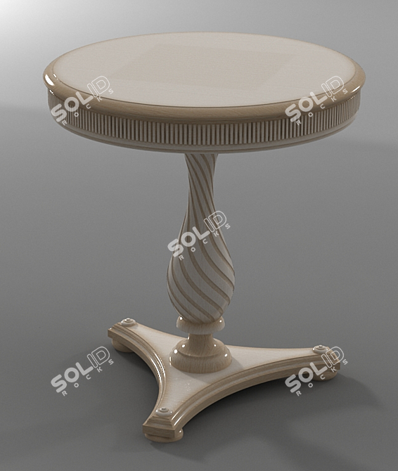 Beige Coffee Table "La Gioconda 3D model image 1