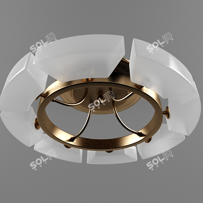 Moderna 65k Polygon Chandelier 3D model image 1