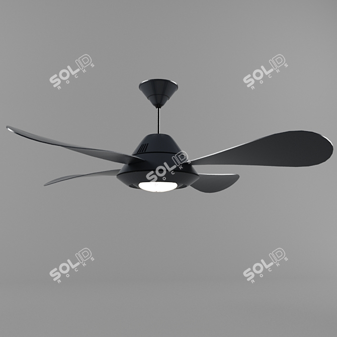 IllumiFan: Versatile Lamp & Fan 3D model image 1