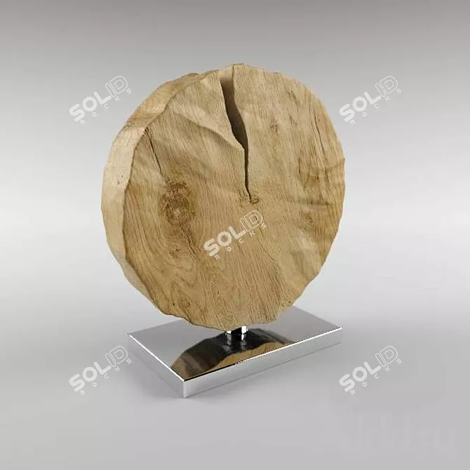 Modern Wood Decor: Sleek and Stylish 3D model image 1