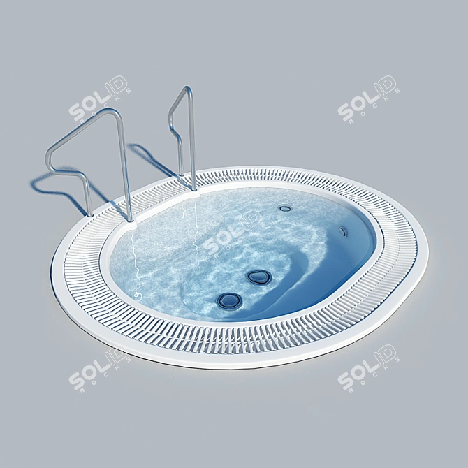 Luxury Relaxation Spa: Jacuzzi 3D model image 1