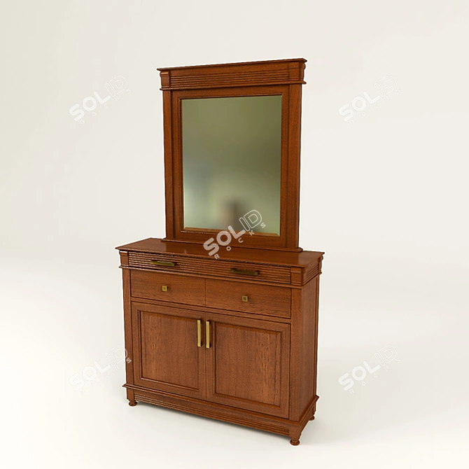 Mirror Credenza by Sevzapmebel 3D model image 1