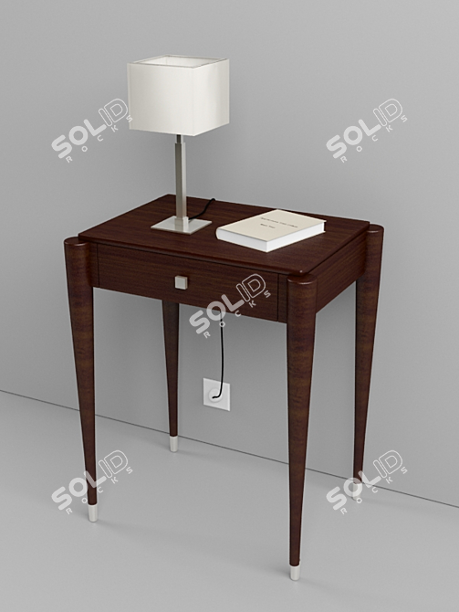Versatile Bedside Table 3D model image 1