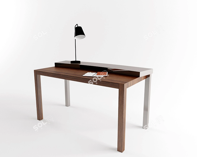 Cattelan Italia DaVinci: Stylish and Compact 140cm Dining Table 3D model image 1