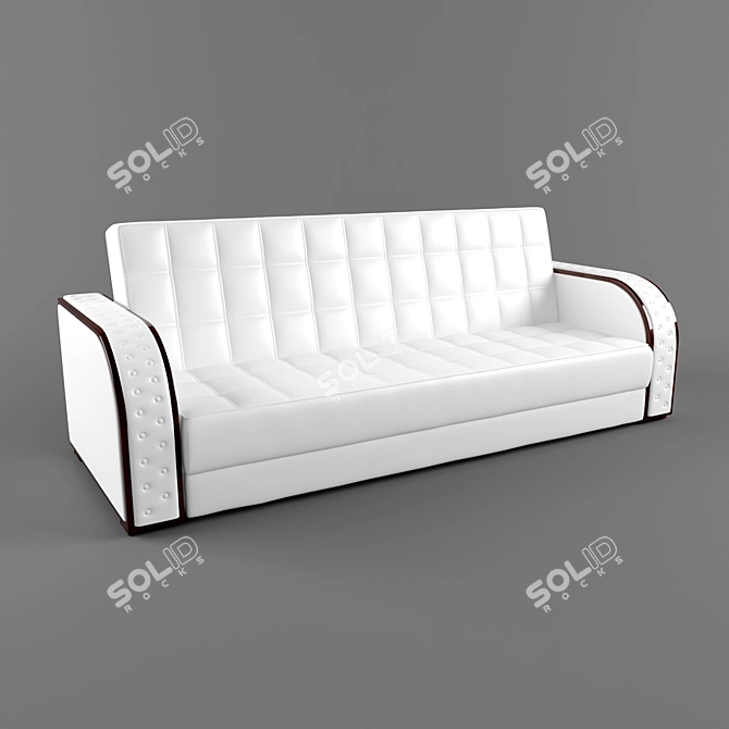 Elegant Louise Sofa by Creale 3D model image 1