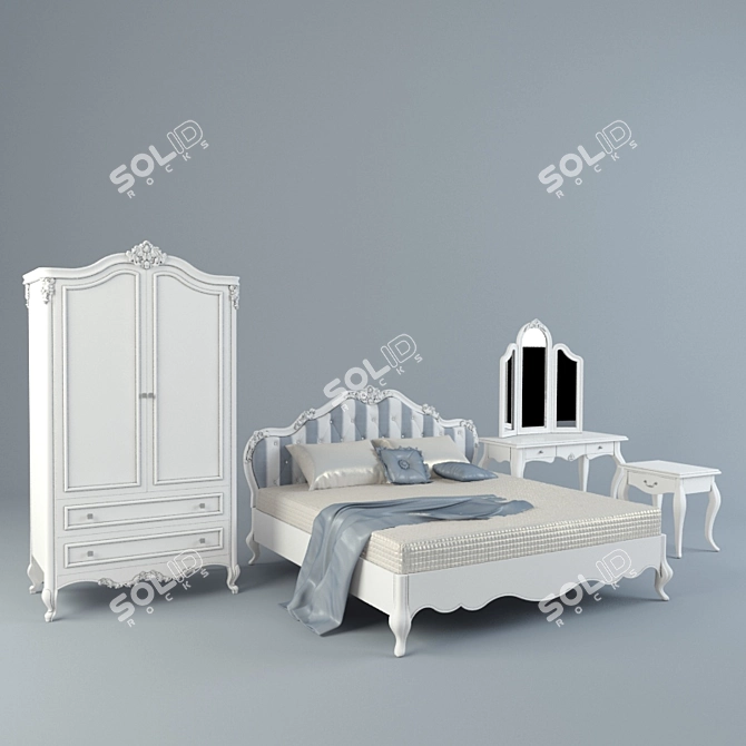 Teresa: Affordable Quality Bedroom Set 3D model image 1