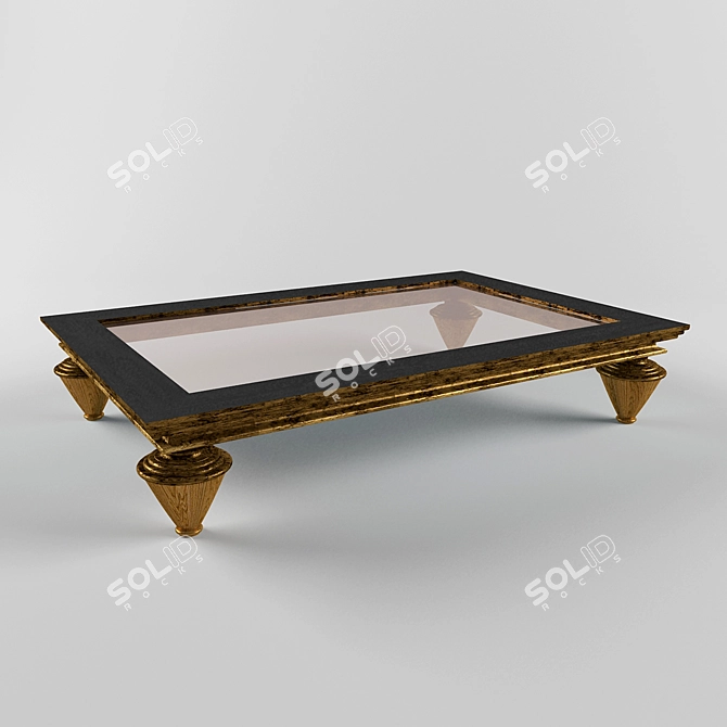 Elegant White Table 3D model image 1