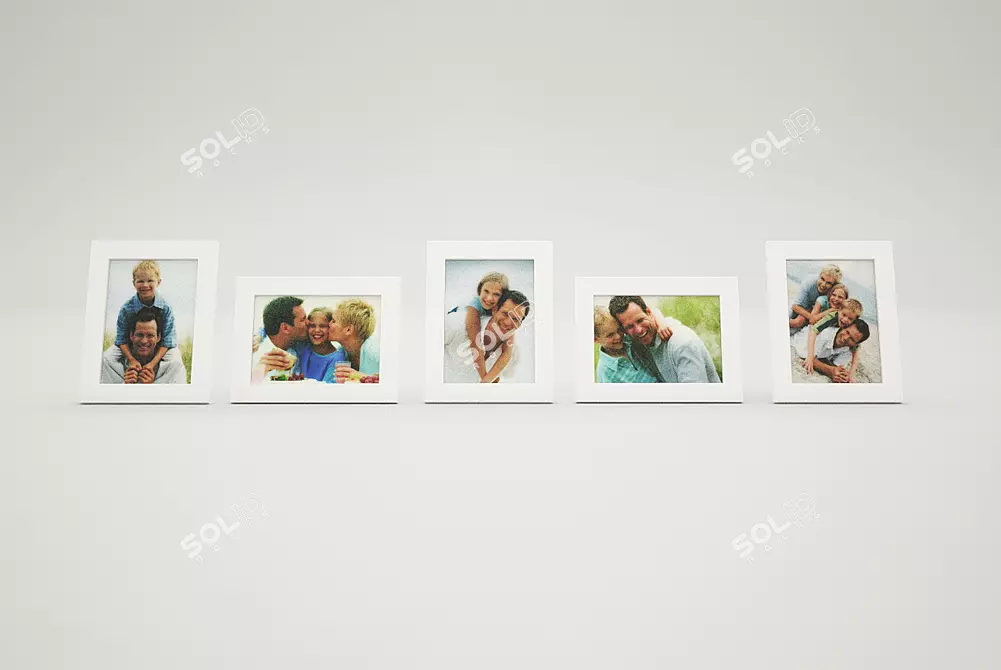 Family Frames Set - IKEA 3D model image 1