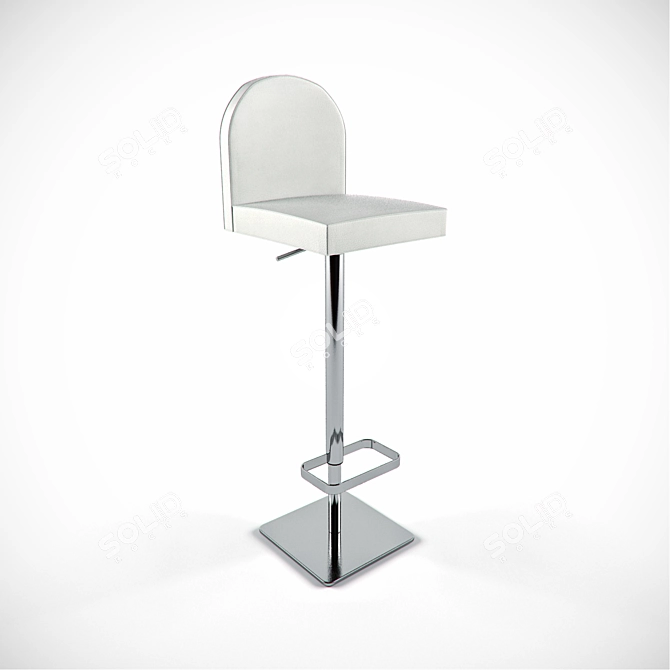 Elegant Chinese Bar Stool 3D model image 1