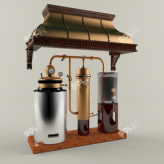 Wine Cellar Distiller 3D model image 1