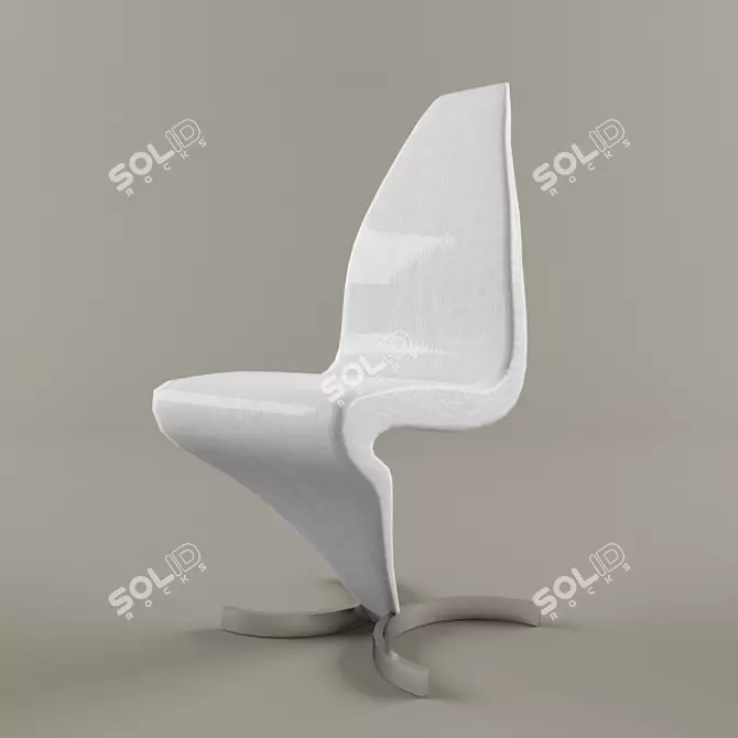 Elegant Betty Dining Chair 3D model image 1