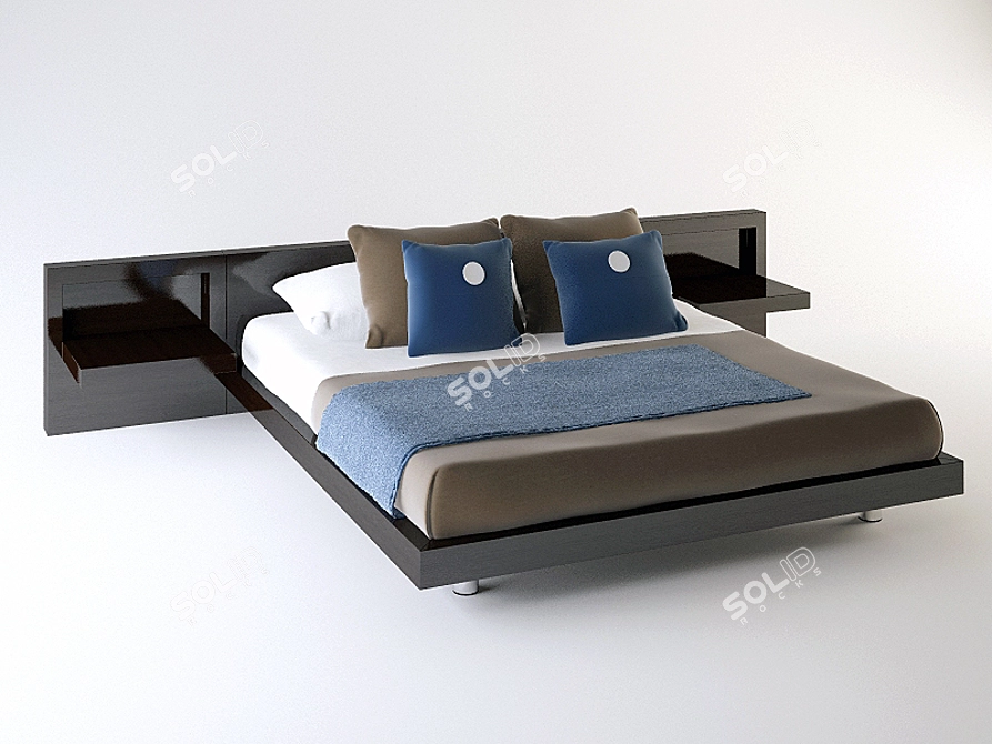 Luxury Dream Bed 3D model image 1